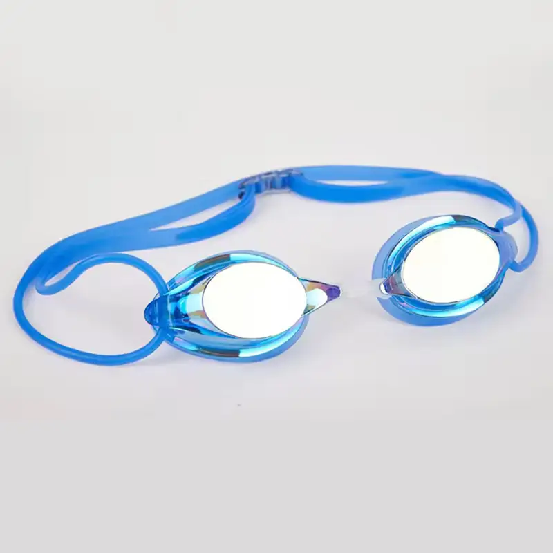 HD Anti-fog Swimming Goggles Men and Women Professional Racing Swimming Goggles Training Competitive Goggles Silicone Electroplated Swimming Goggles