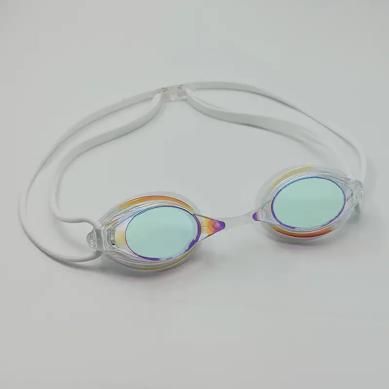 HD Anti-fog Swimming Goggles Men and Women Professional Racing Swimming Goggles Training Competitive Goggles Silicone Electroplated Swimming Goggles