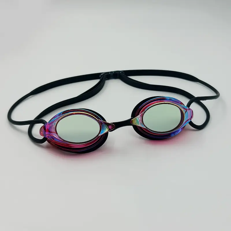 HD Anti-fog Swimming Goggles Men and Women Professional Racing Swimming Goggles Training Competitive Goggles Silicone Electroplated Swimming Goggles