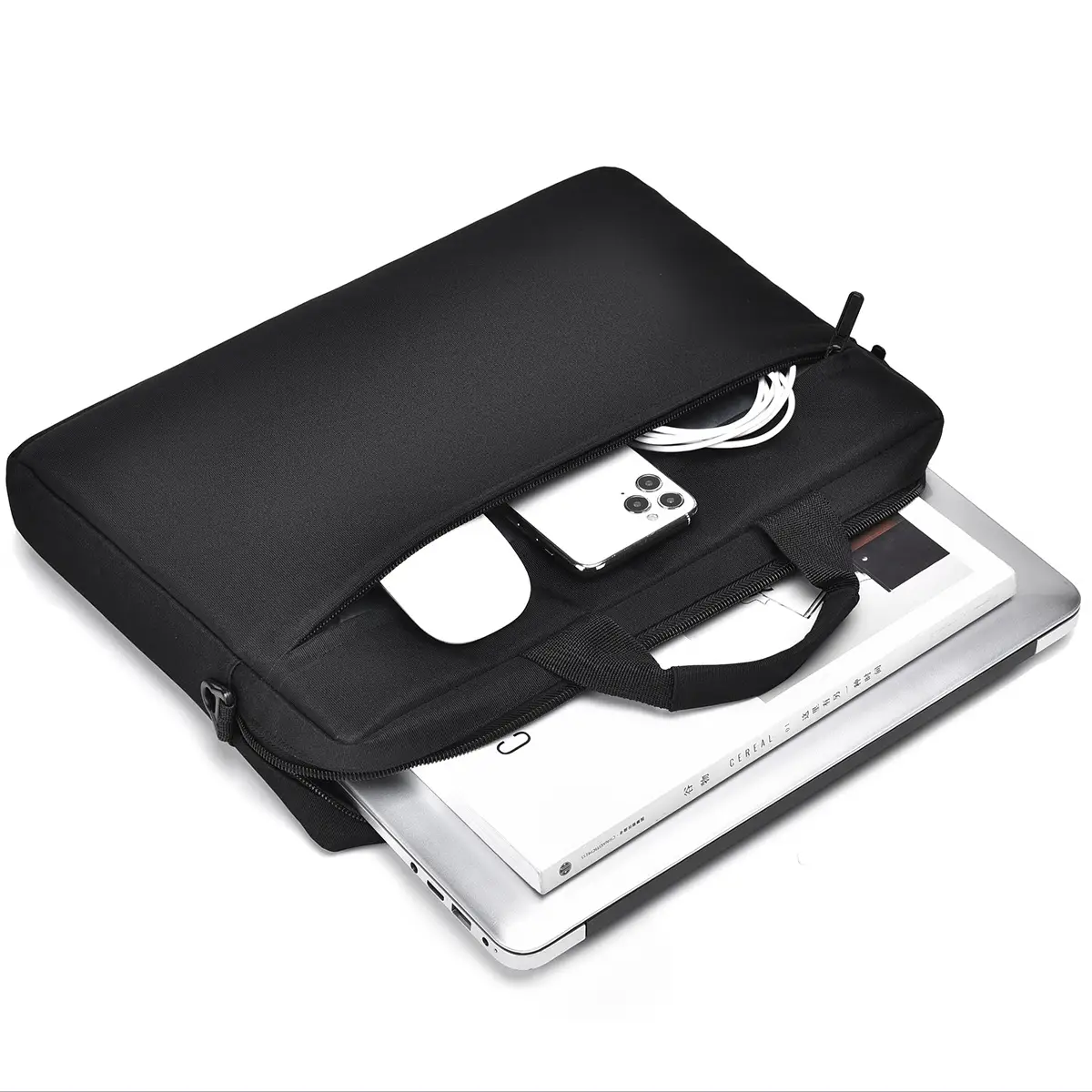 Large Capacity Crossbody Computer Bag for Men Women Black