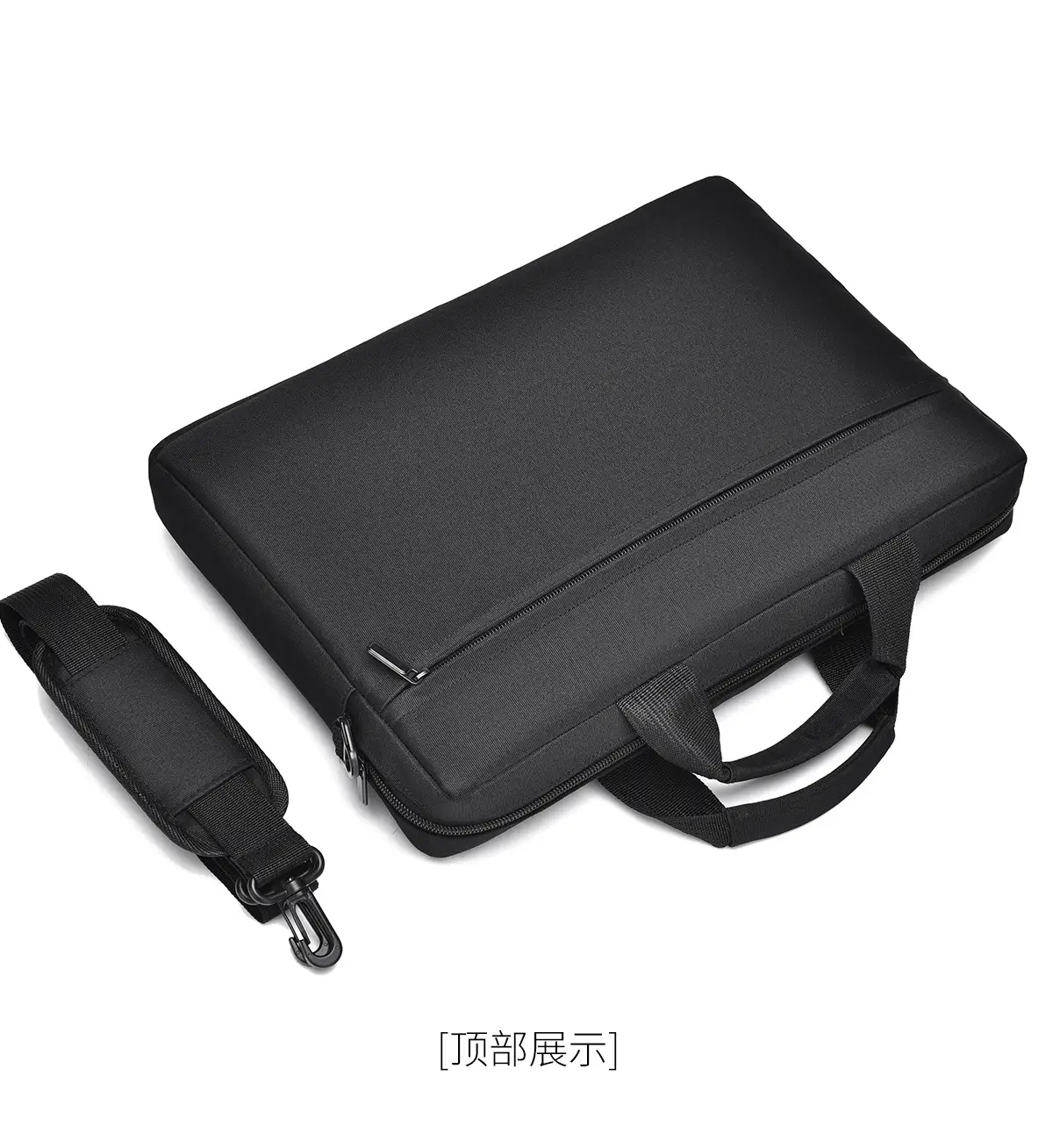 Large Capacity Crossbody Computer Bag for Men Women Black — feature 11