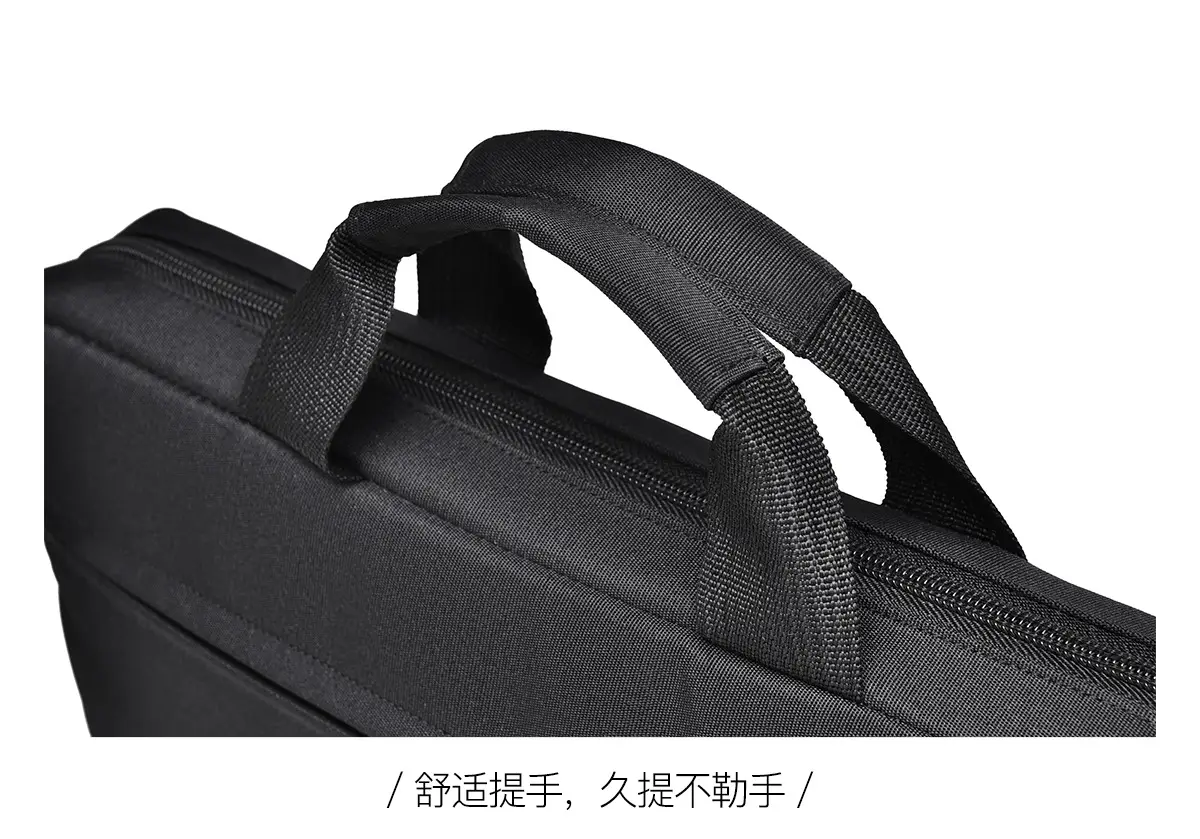 Large Capacity Crossbody Computer Bag for Men Women Black — feature 14