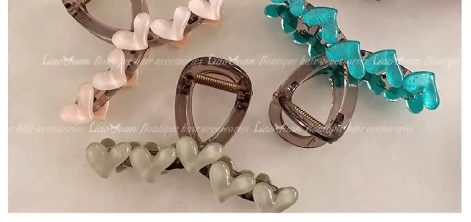 Korean Style Heart Shape Hair Clips for Women — feature 11