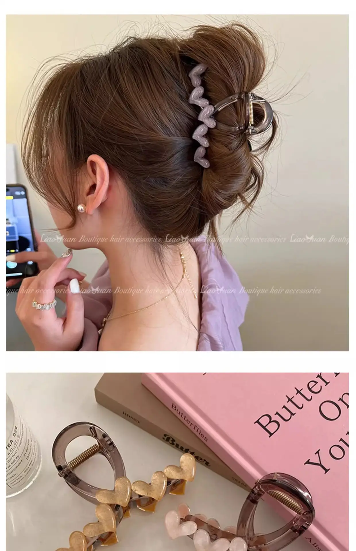 Korean Style Heart Shape Hair Clips for Women — feature 12