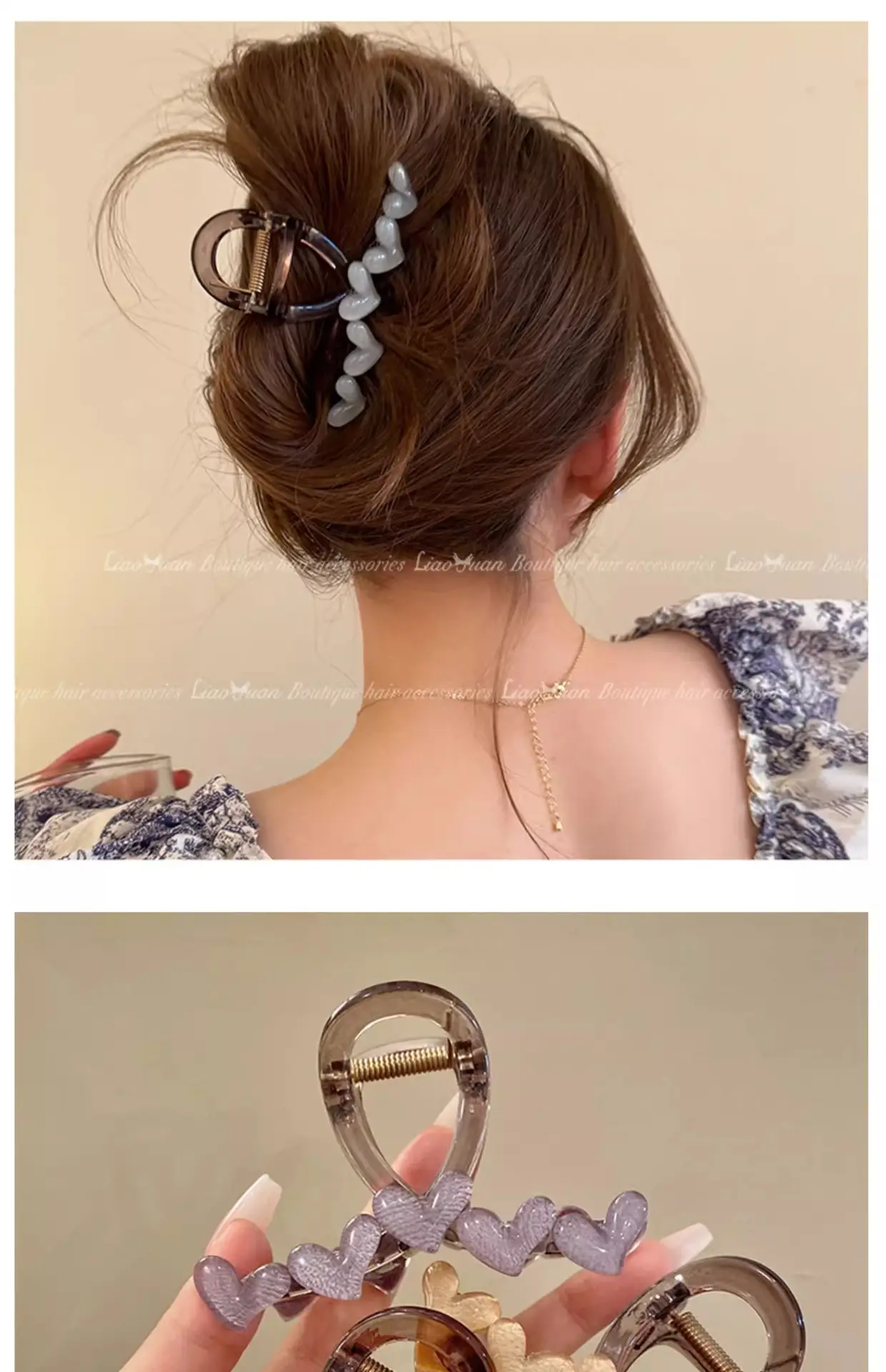 Korean Style Heart Shape Hair Clips for Women — feature 18