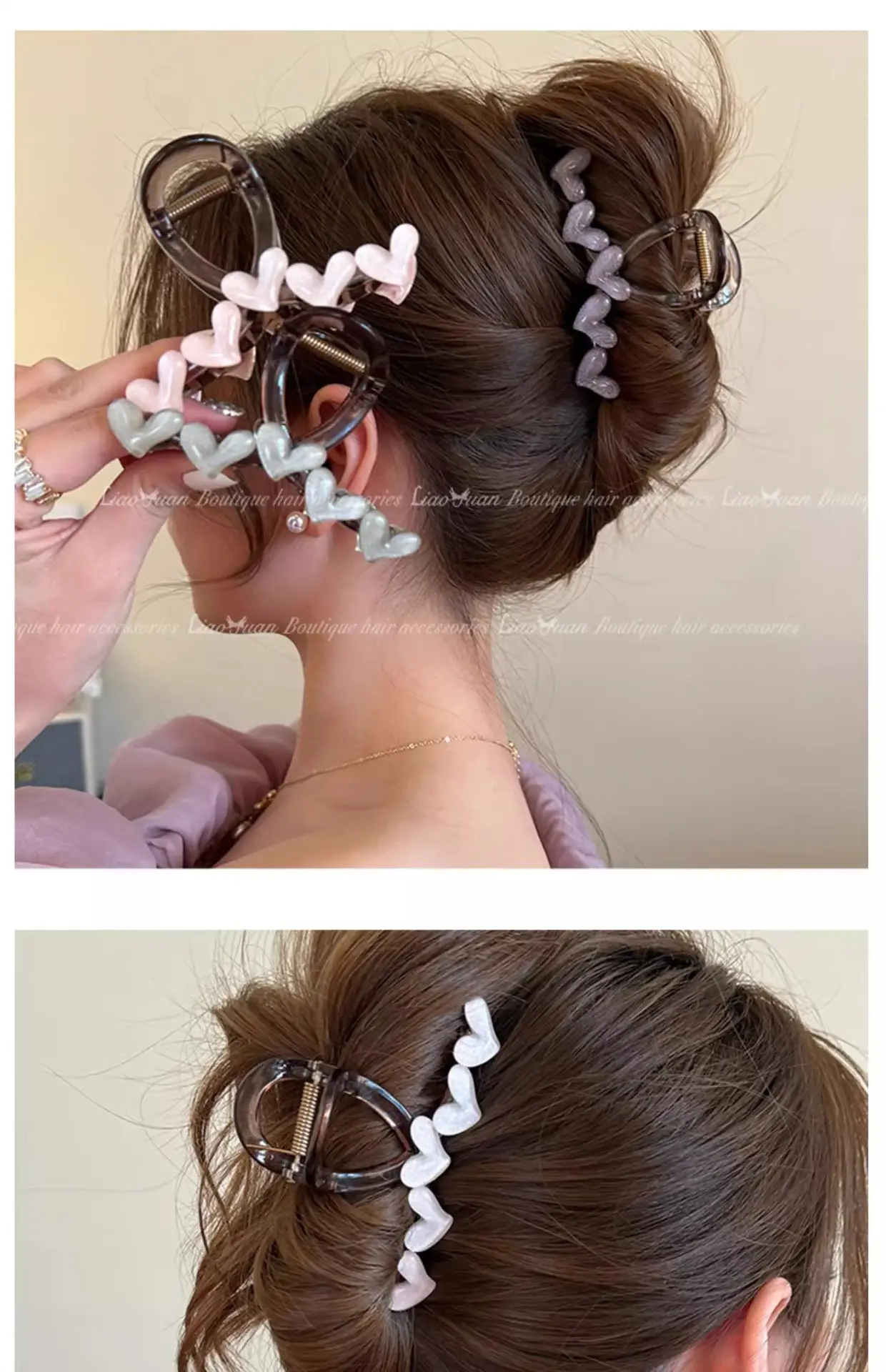 Korean Style Heart Shape Hair Clips for Women — feature 24