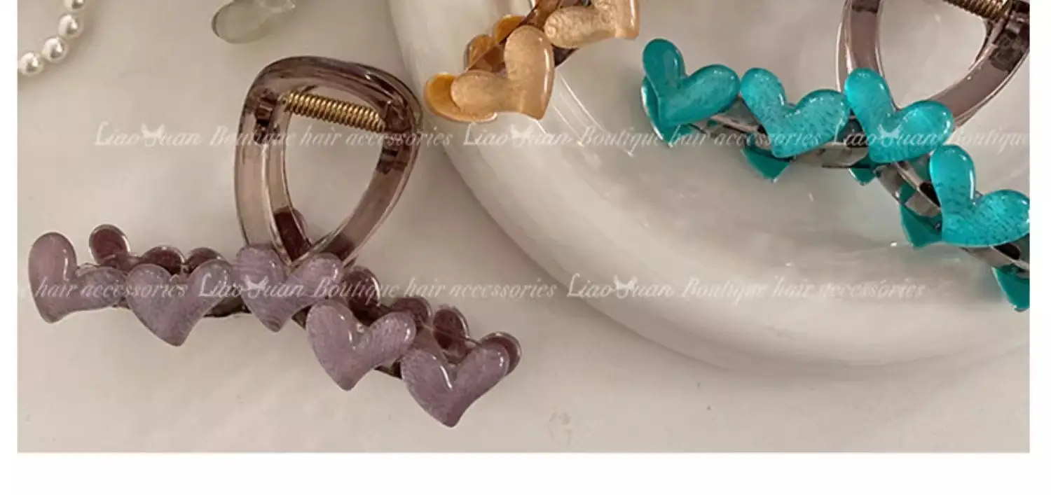 Korean Style Heart Shape Hair Clips for Women — feature 7