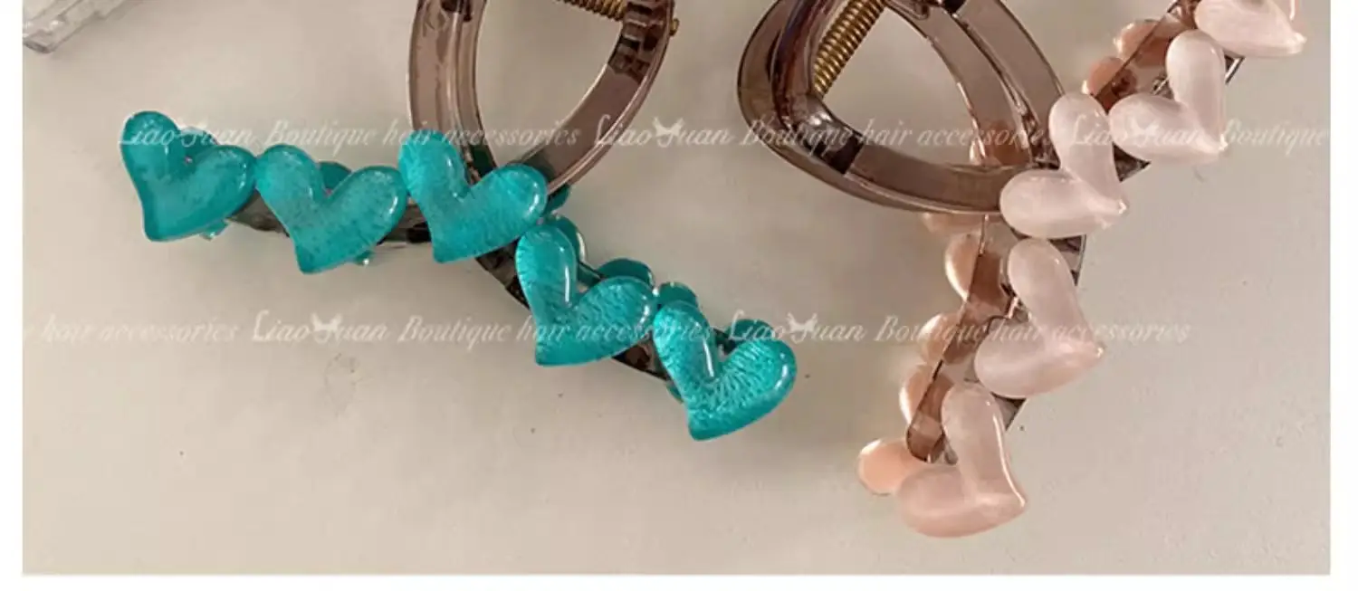 Korean Style Heart Shape Hair Clips for Women — feature 9
