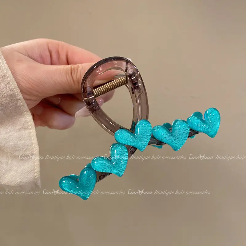 Korean Style Heart Shape Hair Clips for Women