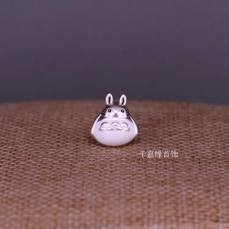 Silver Totoro Cross Beaded Bracelet for Girls - Image 4