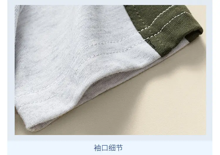 European & American Boys 2Pc Summer T-Shirt Shorts Suit — feature 10