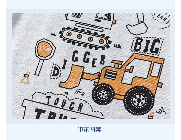 European & American Boys 2Pc Summer T-Shirt Shorts Suit — feature 11