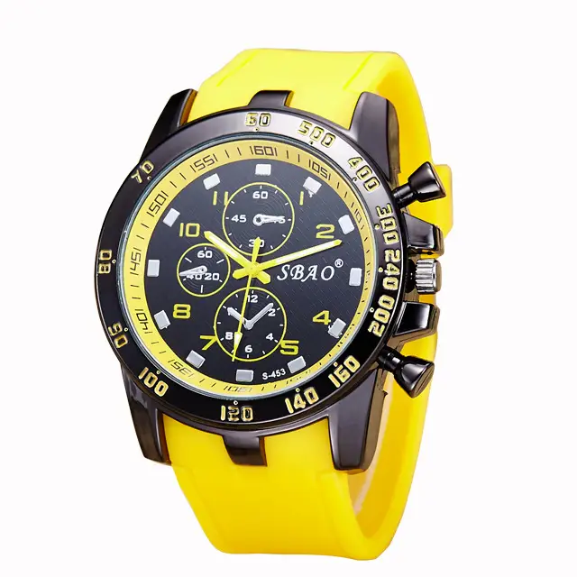Orange Silicone Cross-Border Men's Quartz Watch - Image 10