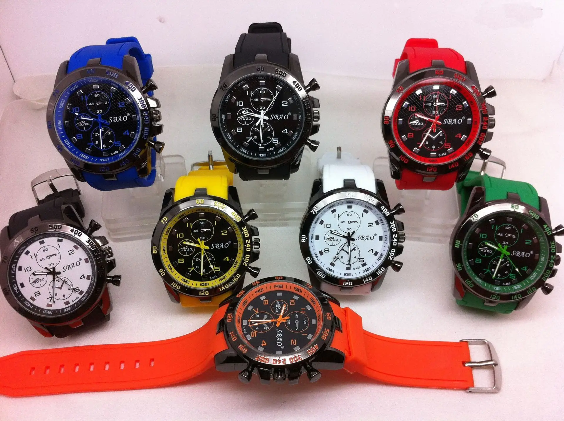 Orange Silicone Cross-Border Men's Quartz Watch — feature 13
