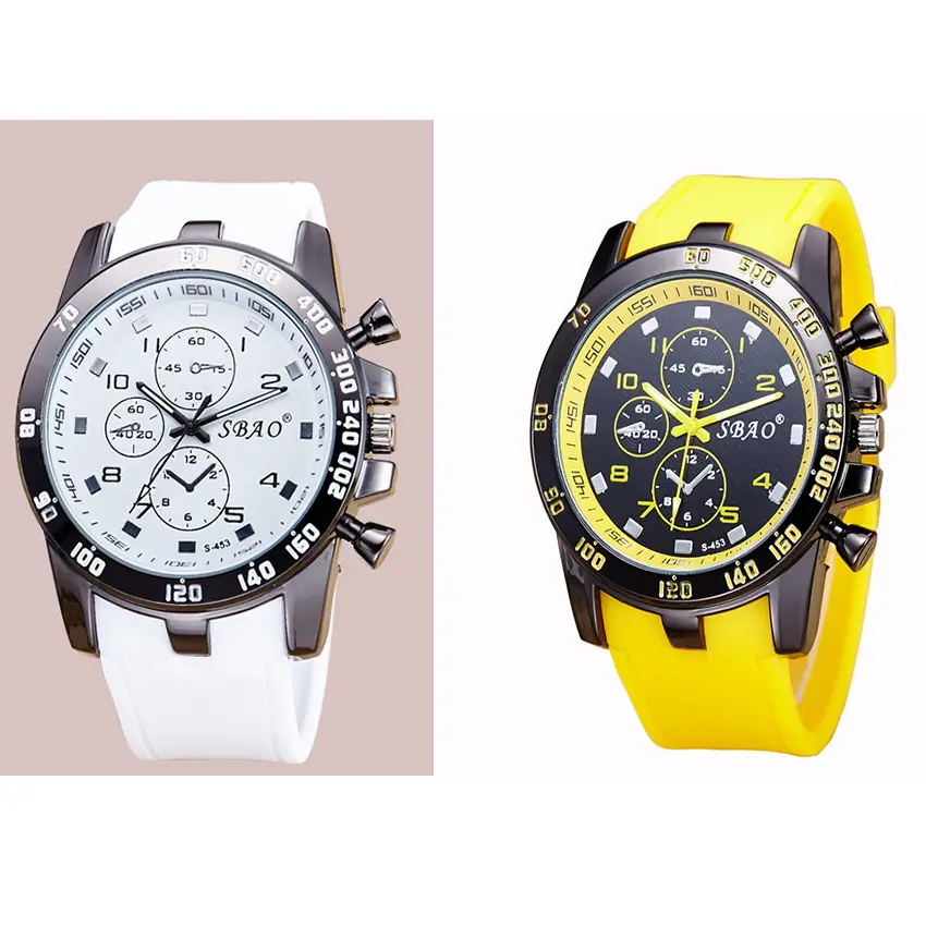 Orange Silicone Cross-Border Men's Quartz Watch — feature 6
