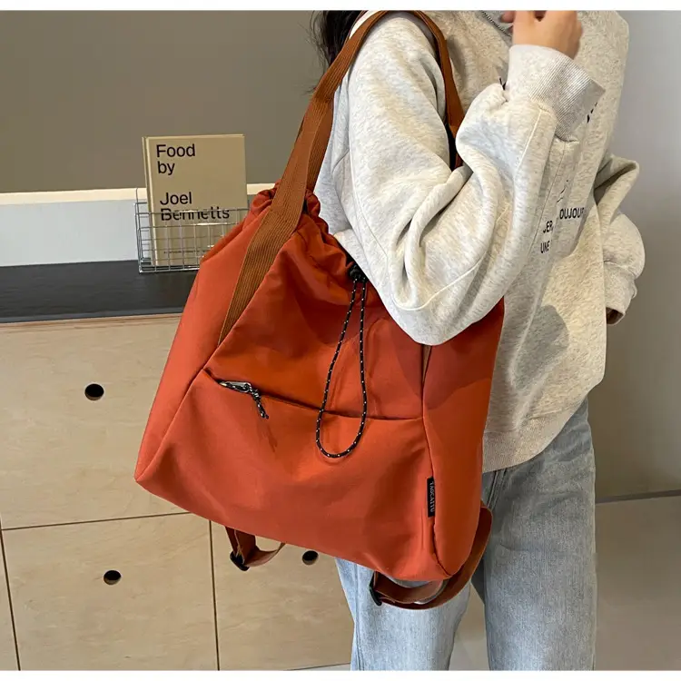 Women's Beige Drawstring Shoulder Bag 2024 New — feature 22