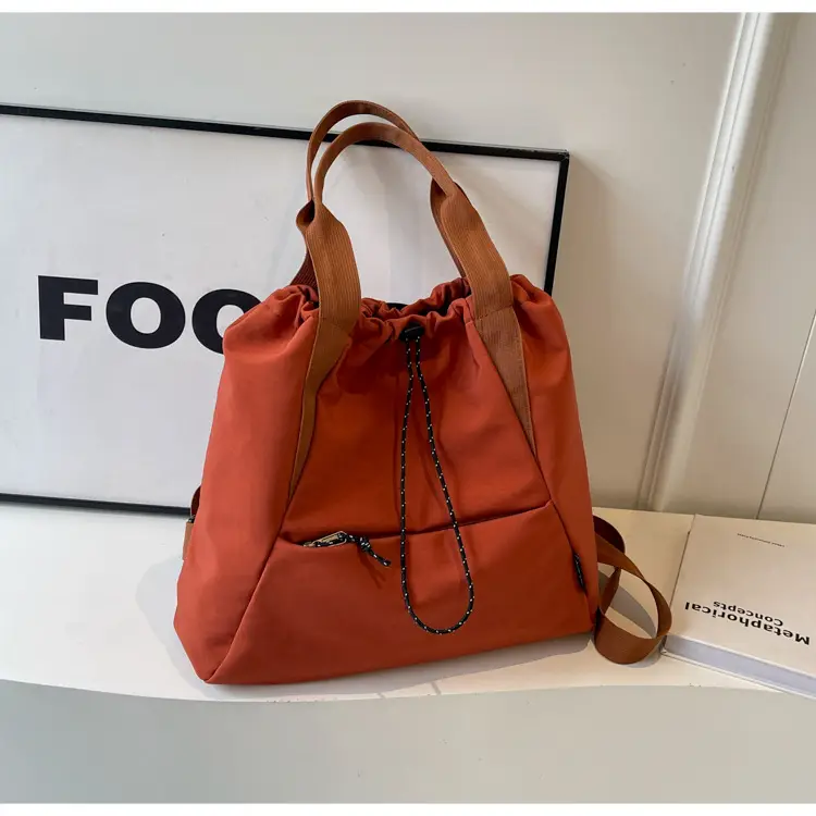 Women's Beige Drawstring Shoulder Bag 2024 New — feature 24