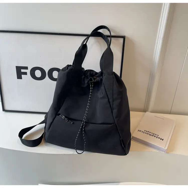 Women's Beige Drawstring Shoulder Bag 2024 New — feature 30