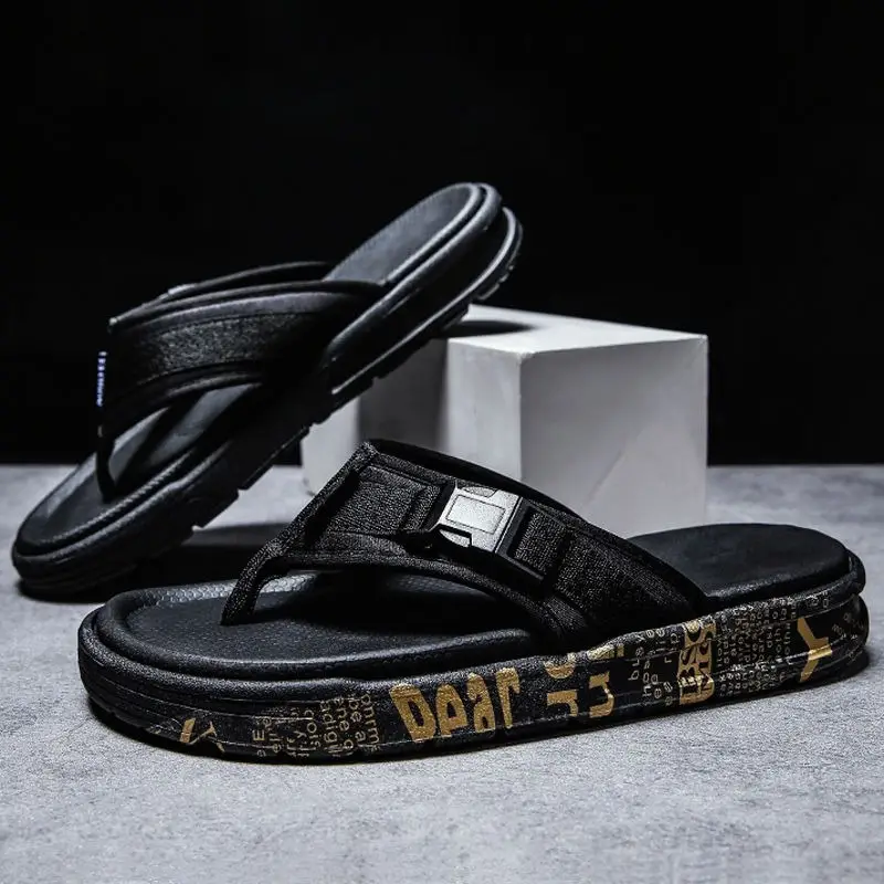 Men's Slippers 2026 Summer New Trendy Outdoor Beach Flip-Flops Non-Slip Odor-Resistant Casual Men's Flip-Flops - Image 5