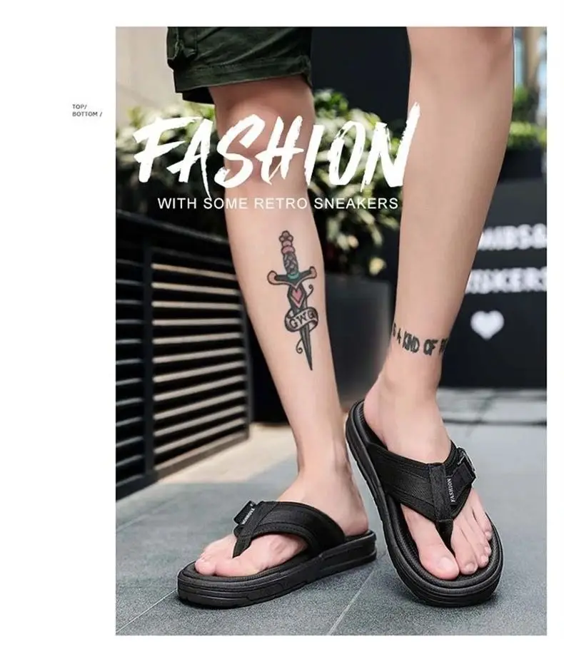 Men's Slippers 2026 Summer New Trendy Outdoor Beach Flip-Flops Non-Slip Odor-Resistant Casual Men's Flip-Flops — feature 17