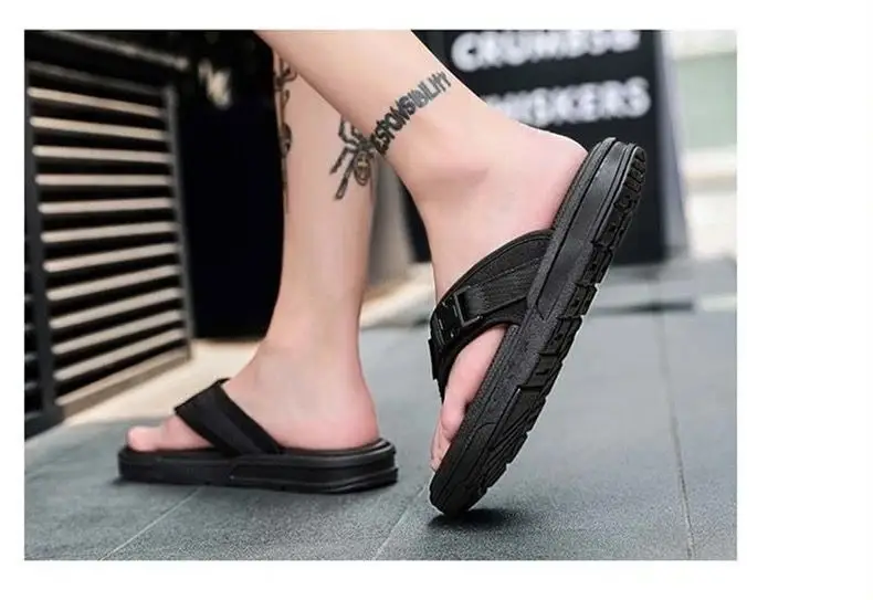 Men's Slippers 2026 Summer New Trendy Outdoor Beach Flip-Flops Non-Slip Odor-Resistant Casual Men's Flip-Flops — feature 19