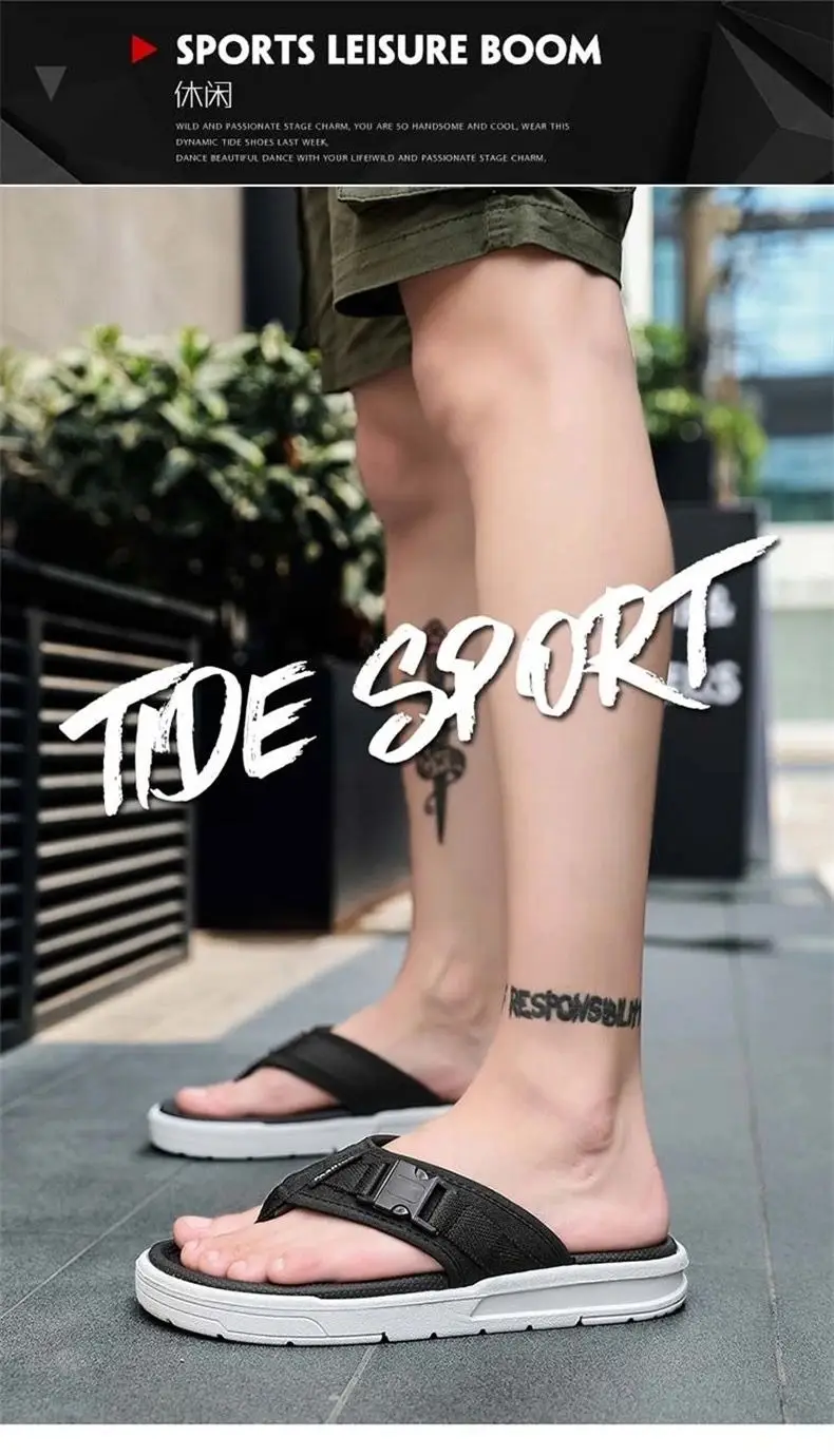 Men's Slippers 2026 Summer New Trendy Outdoor Beach Flip-Flops Non-Slip Odor-Resistant Casual Men's Flip-Flops — feature 21