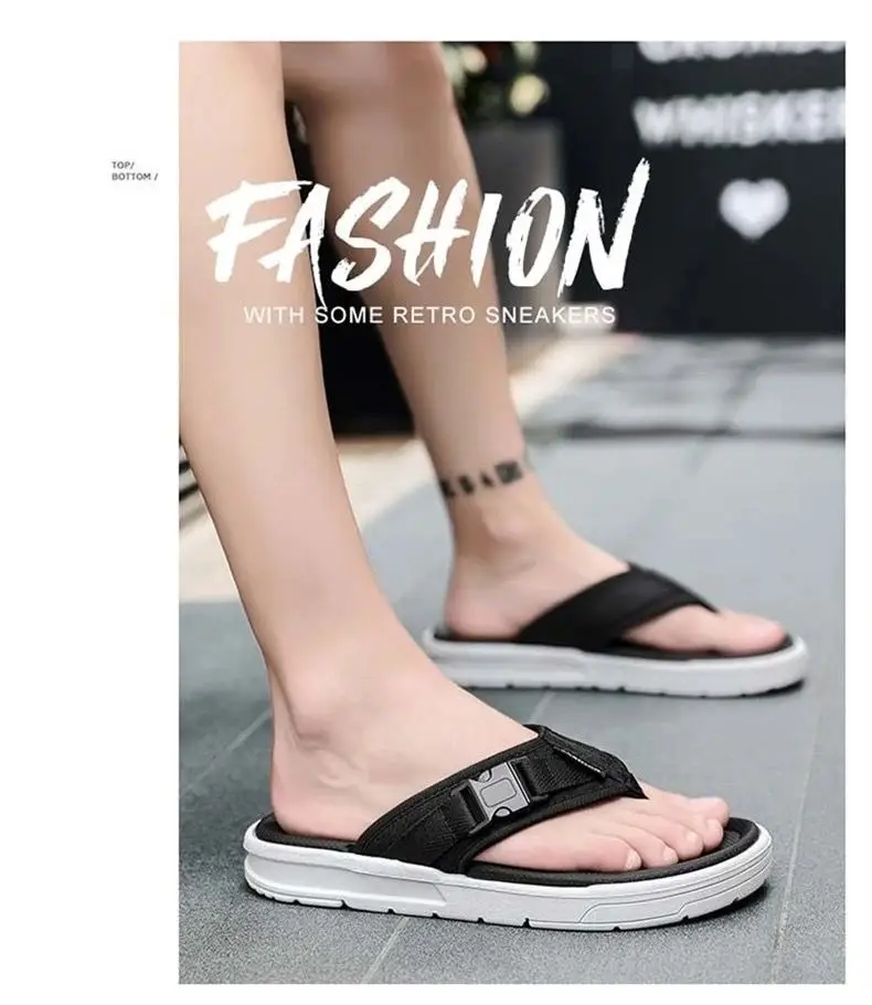 Men's Slippers 2026 Summer New Trendy Outdoor Beach Flip-Flops Non-Slip Odor-Resistant Casual Men's Flip-Flops — feature 23