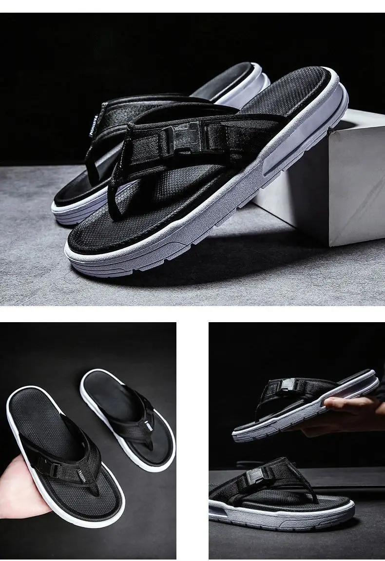 Men's Slippers 2026 Summer New Trendy Outdoor Beach Flip-Flops Non-Slip Odor-Resistant Casual Men's Flip-Flops — feature 24