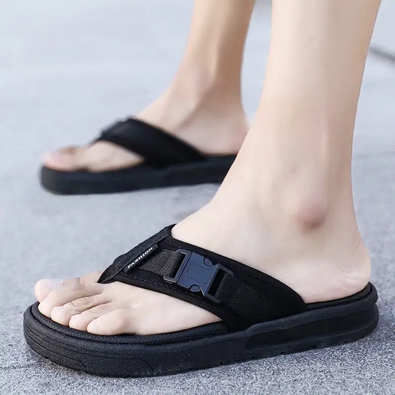 Men's Slippers 2026 Summer New Trendy Outdoor Beach Flip-Flops Non-Slip Odor-Resistant Casual Men's Flip-Flops - Image 2