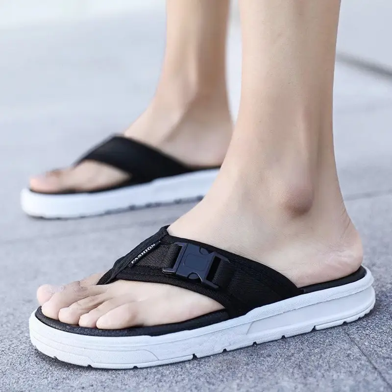 Men's Slippers 2026 Summer New Trendy Outdoor Beach Flip-Flops Non-Slip Odor-Resistant Casual Men's Flip-Flops - Image 3