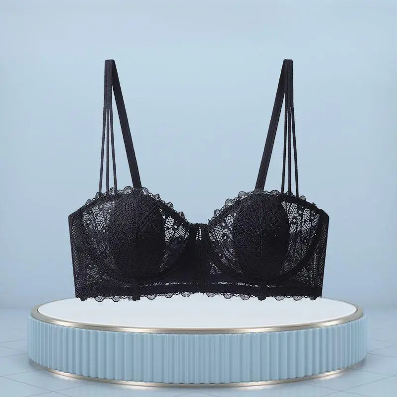 Women's Lingerie for Large Busts, Minimizing and Gathering Effect, Anti-Sagging, Adjustable Plus-Size Bra, Autumn and Winter Rabbit Ear Cup