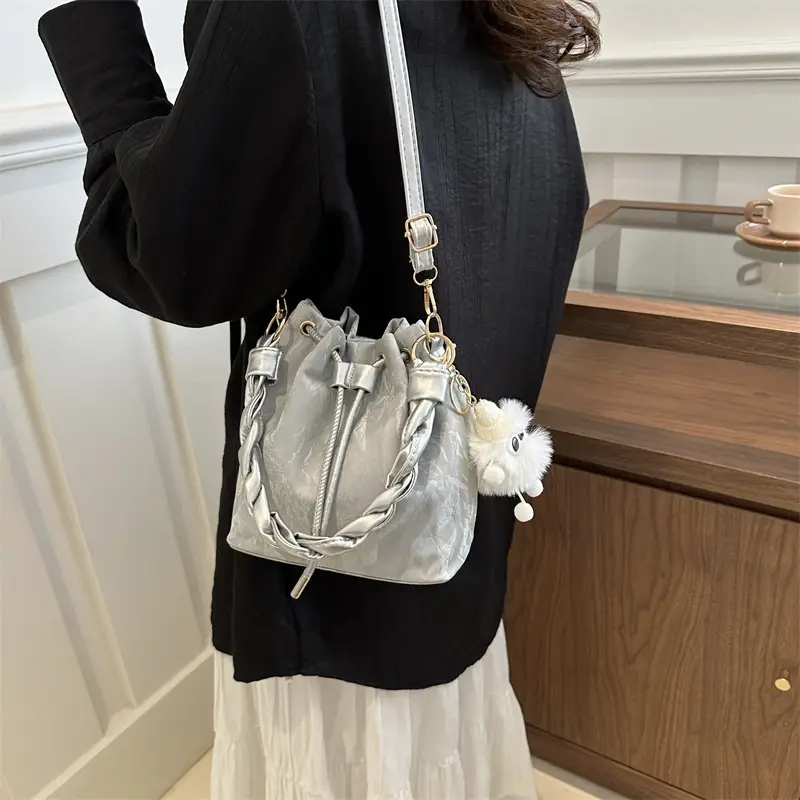Women Korean Style Black Shoulder Bag 2024 - Image 10