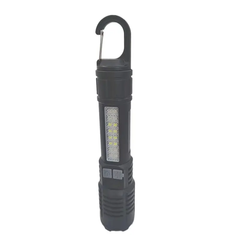 Strong LED Flashlight with Side Lights Red Blue Warning - Image 3
