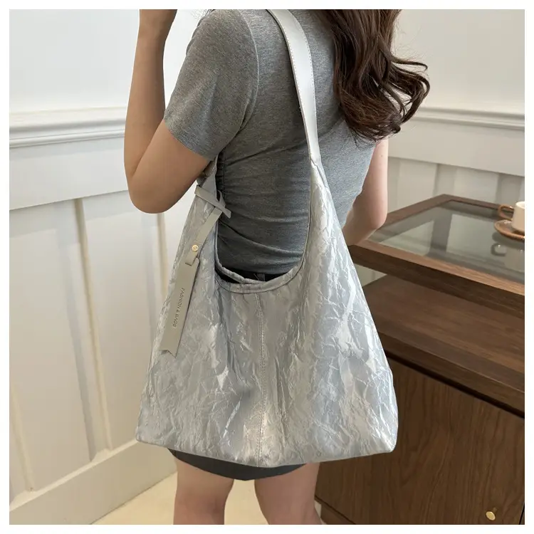 Silver Lace Shoulder Bag Large Capacity Women — feature 11