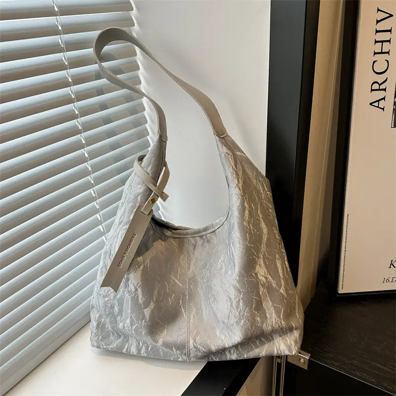 Silver Lace Shoulder Bag Large Capacity Women - Image 4