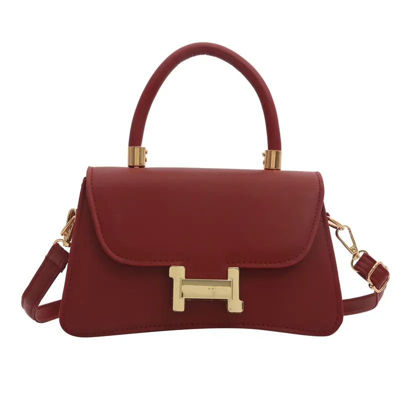 Women's Black H-H Shoulder Bag 2024 Summer - Image 9