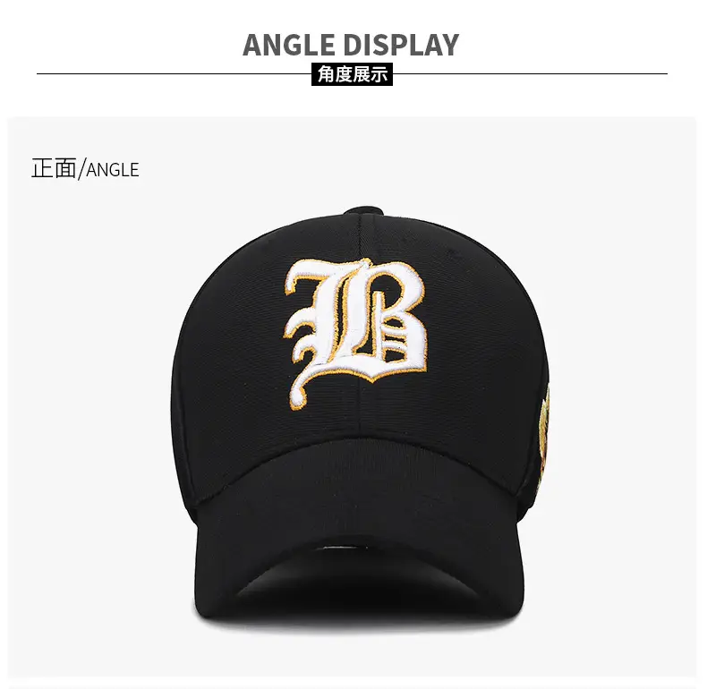 Men Navy Blue Baseball Cap with Embroidered Design — feature 11