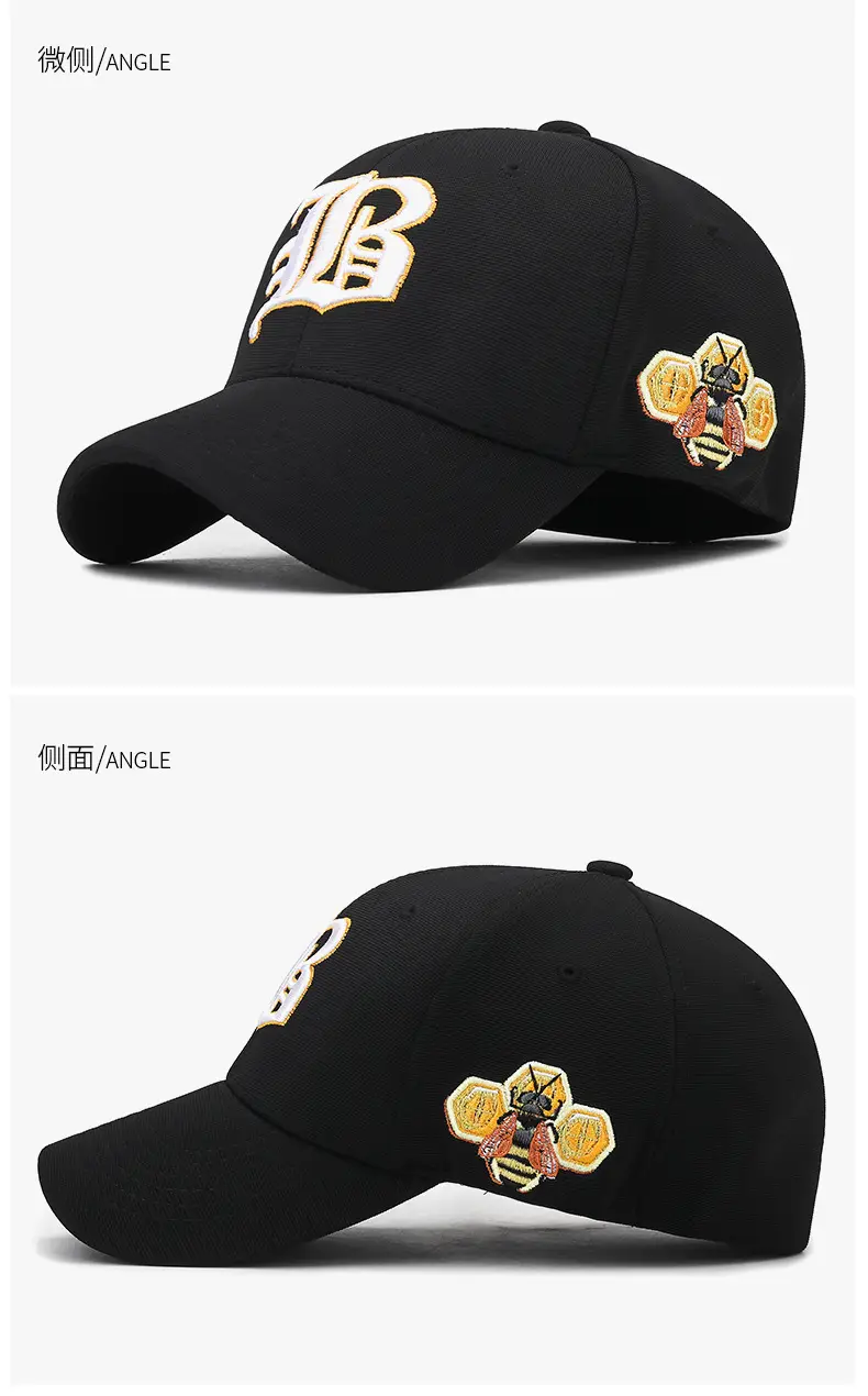 Men Navy Blue Baseball Cap with Embroidered Design — feature 12