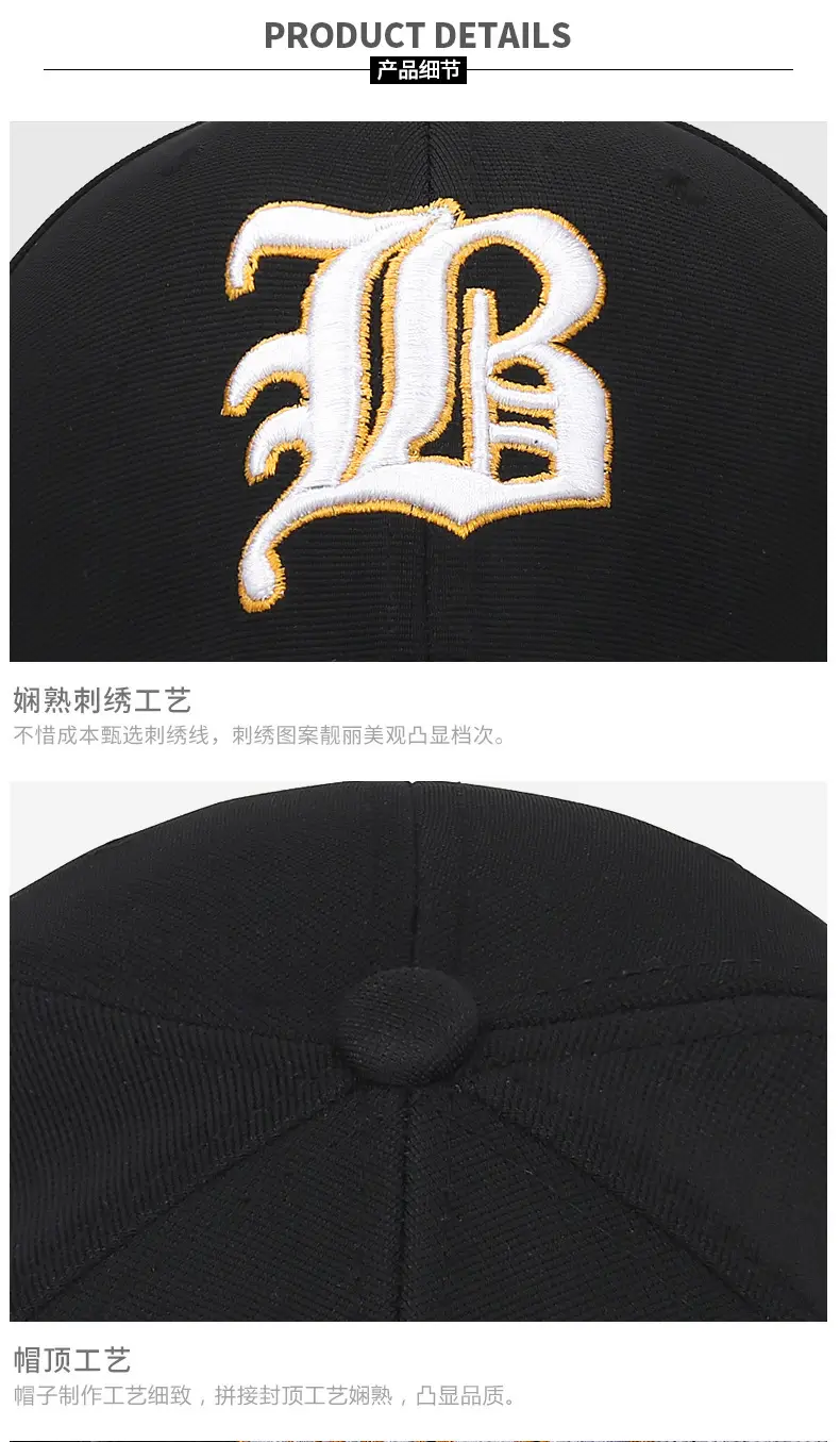 Men Navy Blue Baseball Cap with Embroidered Design — feature 13