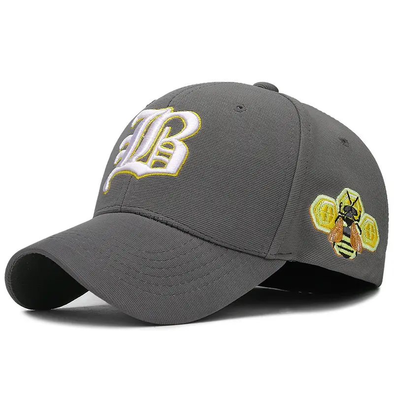 Men Navy Blue Baseball Cap with Embroidered Design - Image 5