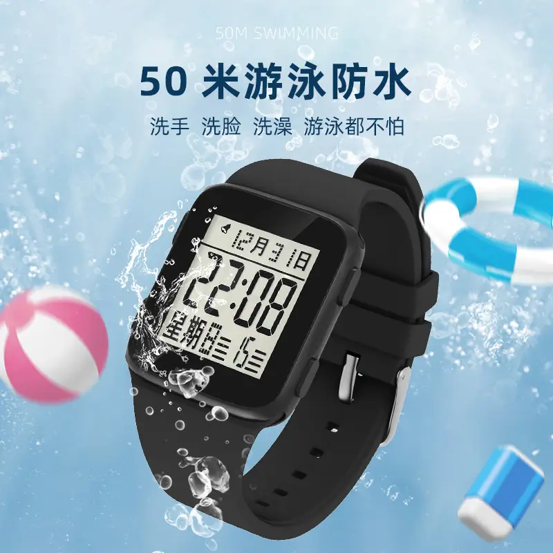 Pink Digital Water Resistant Electronic Watch for Kids - Image 8
