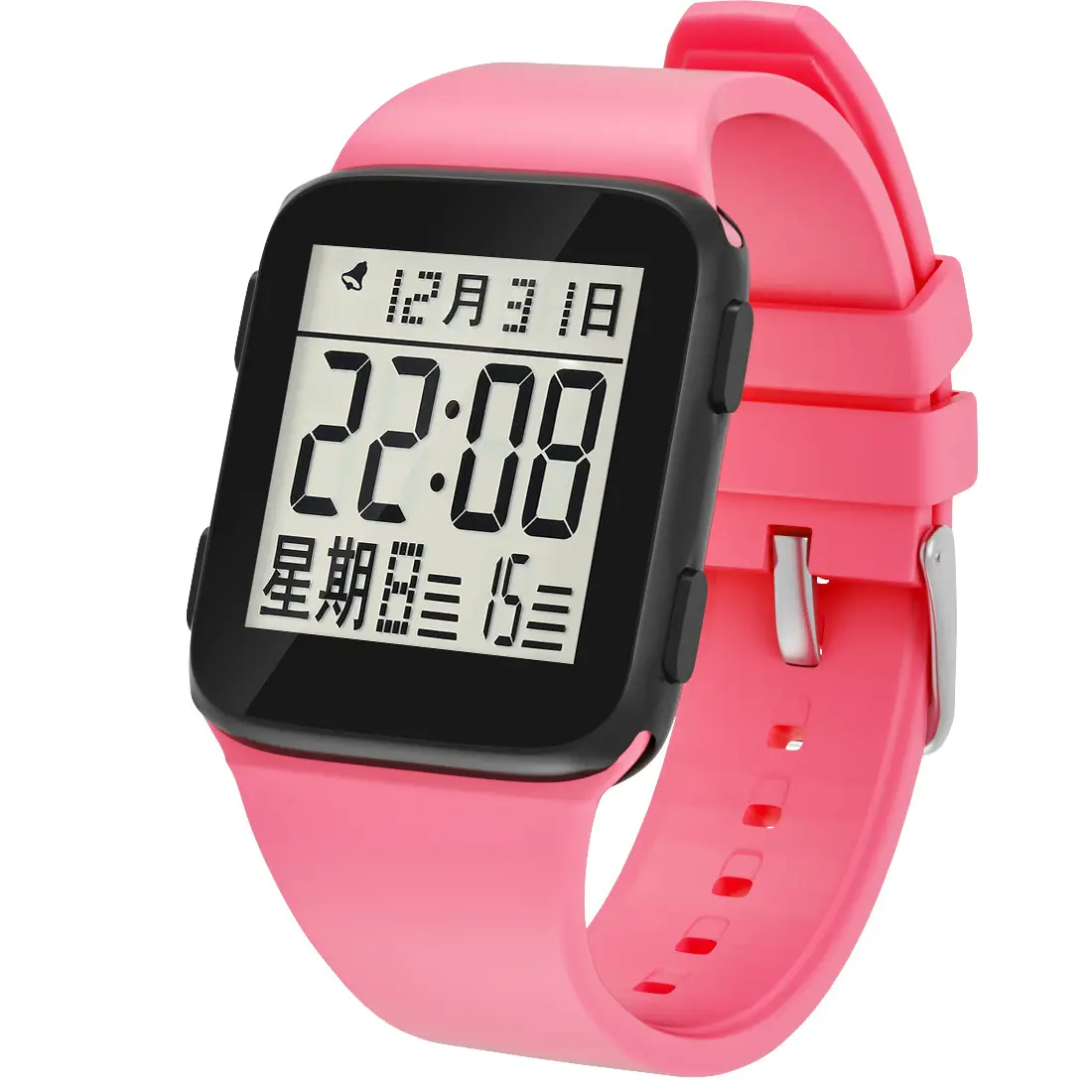 Pink Digital Water Resistant Electronic Watch for Kids - Image 3