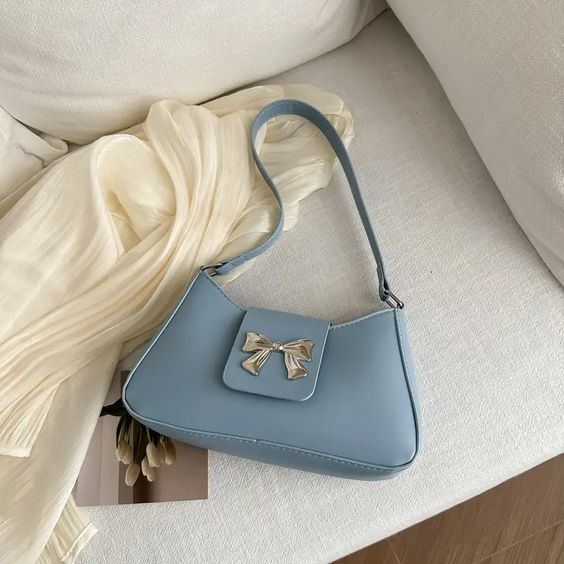 Purple Bow Shoulder Bag for Women 2026 - Image 9