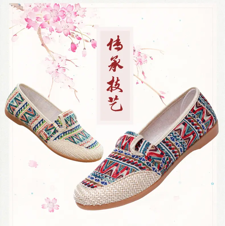 Spring and Summer New Shoes, New Flats, Canvas Shoes, Casual Women's Shoes, Comfortable Non-Slip Fisherman's Shoes, One-Legged Tbottomon Soles — feature 1