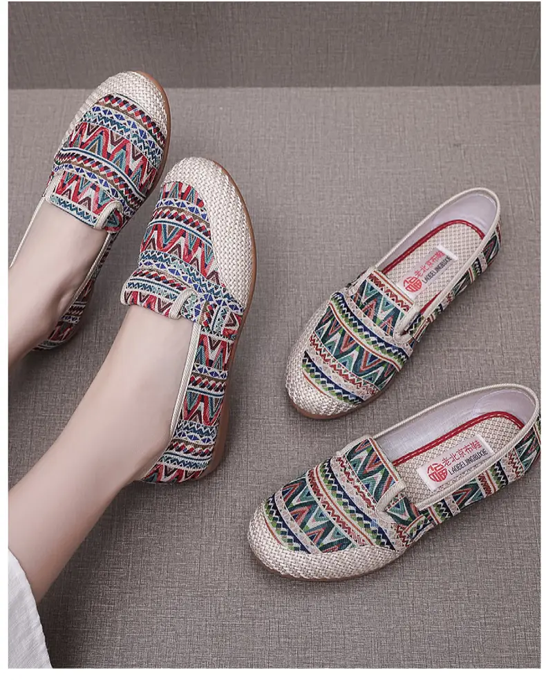 Spring and Summer New Shoes, New Flats, Canvas Shoes, Casual Women's Shoes, Comfortable Non-Slip Fisherman's Shoes, One-Legged Tbottomon Soles — feature 10