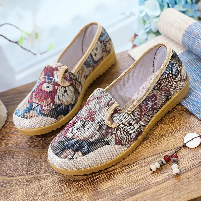 Spring and Summer New Shoes, New Flats, Canvas Shoes, Casual Women's Shoes, Comfortable Non-Slip Fisherman's Shoes, One-Legged Tbottomon Soles - Image 13