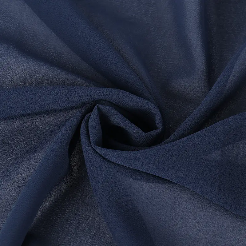 Muslim Pearl Chiffon Headscarf Black Solid Color - Image 136