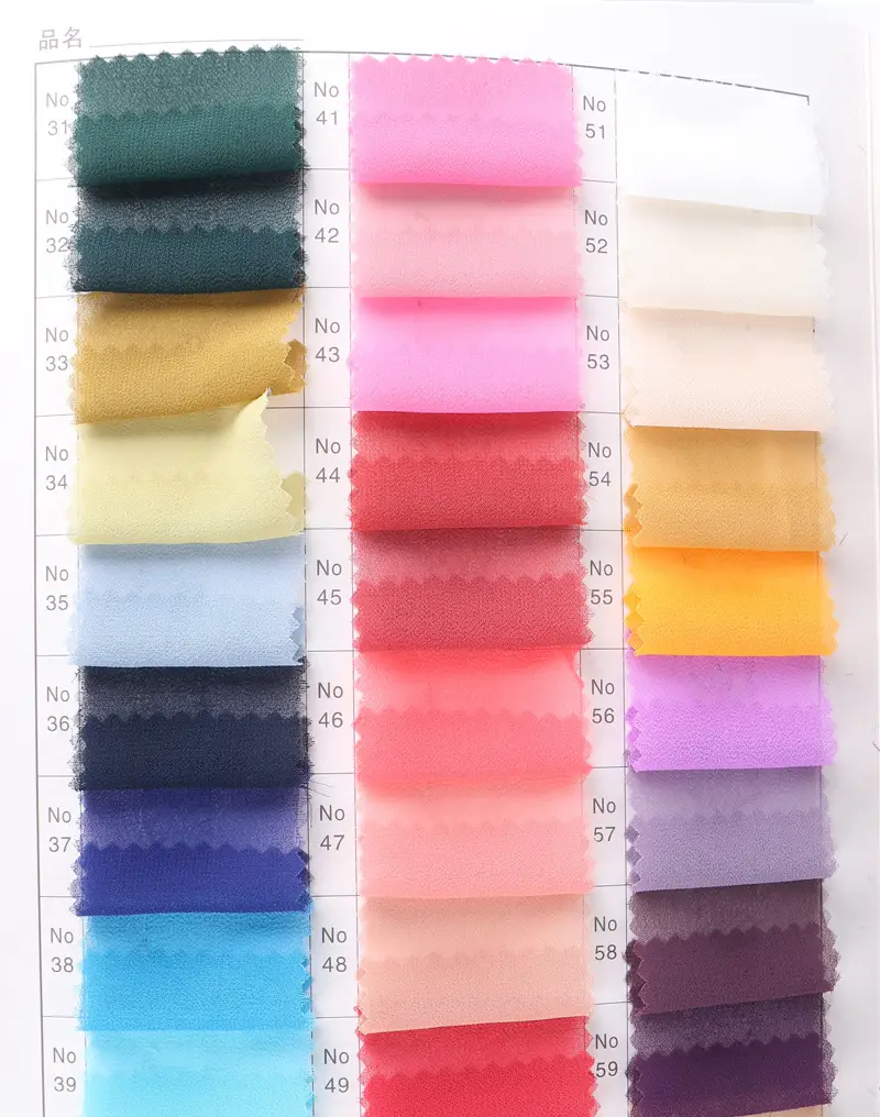 Muslim Pearl Chiffon Headscarf Black Solid Color — feature 4