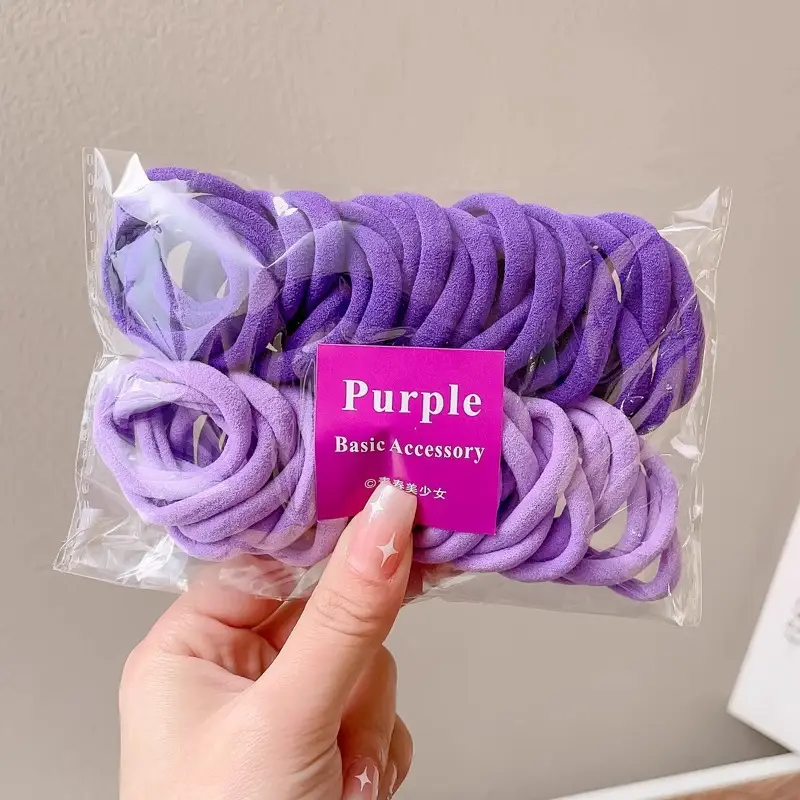 Yellow Rubber Hair Bands for Girls' Hair Accessories — feature 10