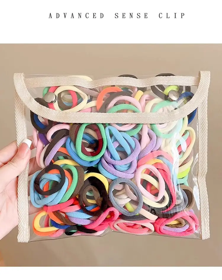 Yellow Rubber Hair Bands for Girls' Hair Accessories — feature 5